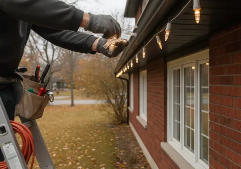 Christmas Light Installation in Guelph